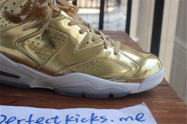 Authentic Air Jordan 6 Gold Pinnacle